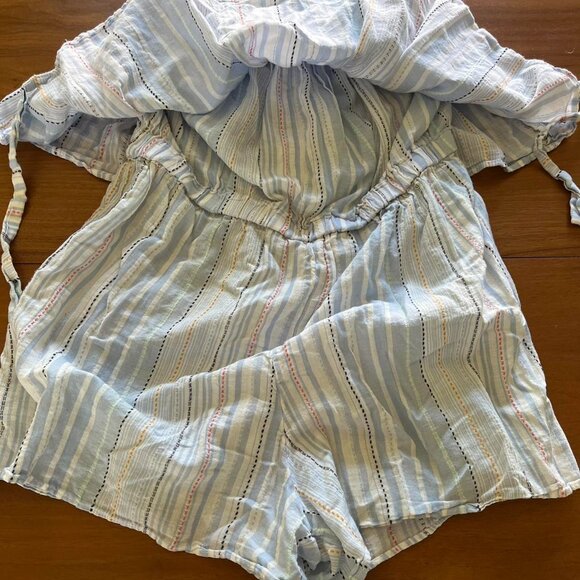 Blue & White Small Madewell Romper - Picture 4 of 4